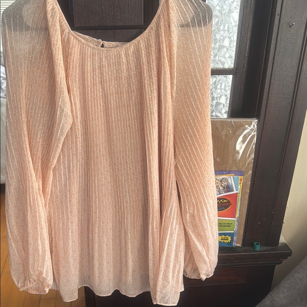 Elegant Peach Blouse